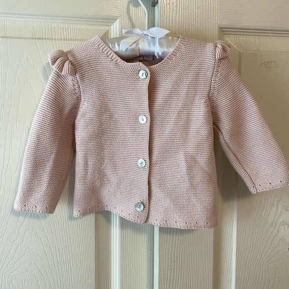 Elegant Baby Knit Cardigan Bloomer set 6 months - Picture 3 of 4